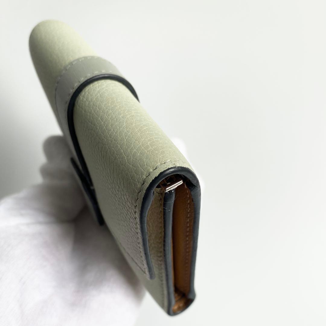 LOEWE ロエベ バーティカルウォレット スモール マーブルグリーン