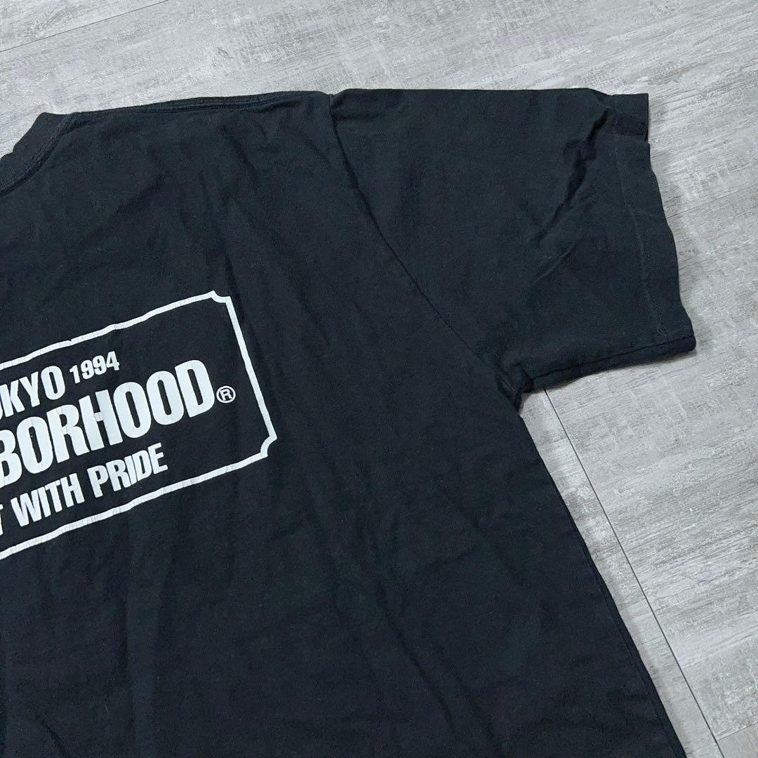 NEIGHBORHOOD ネイバーフッド BOXロゴ Tシャツ 黒 両面プリント