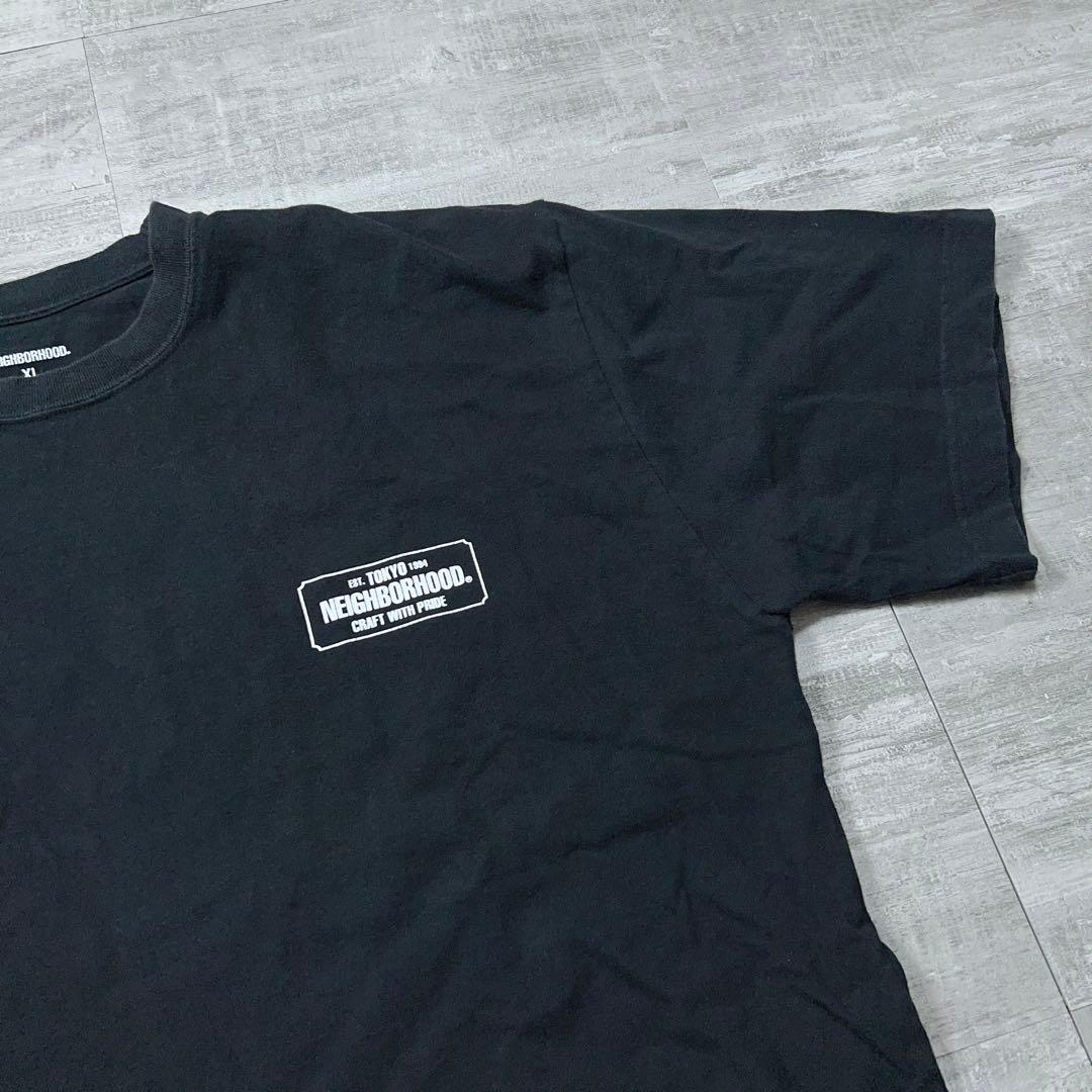 NEIGHBORHOOD ネイバーフッド BOXロゴ Tシャツ 黒 両面プリント
