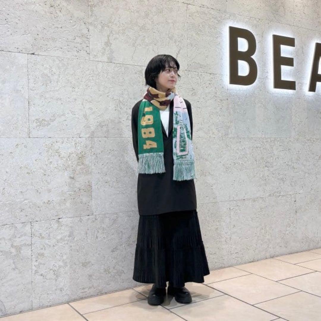 【マフラー】Ray BEAMSジャガード サッカー マフラー