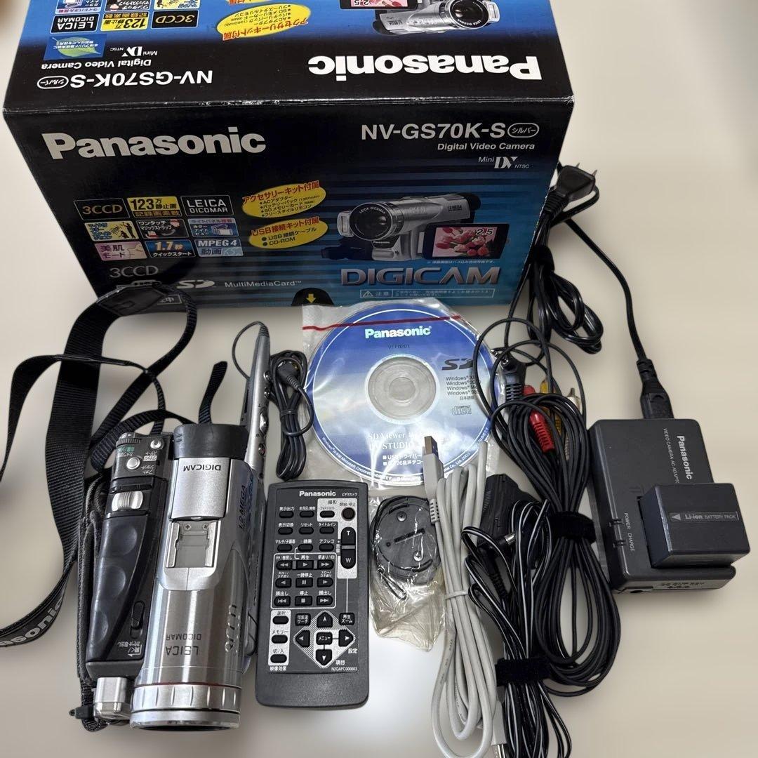 Panasonic NV-GS70K-S miniDV再生OK 箱付属品多数