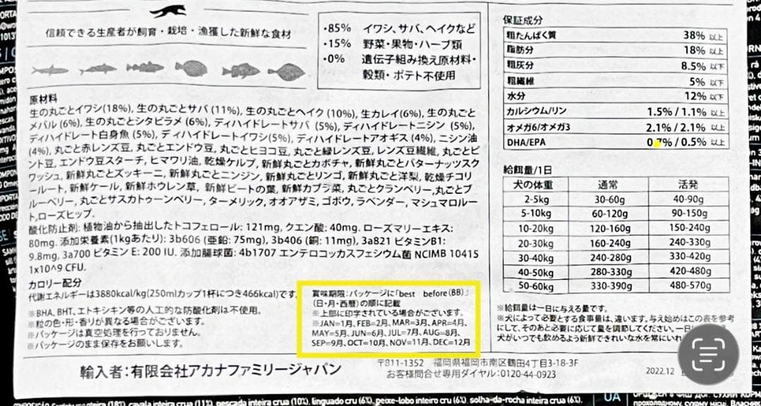 Orijen オリジンシックスフィッシュ ドッグ 2kg 2袋 日本正規品