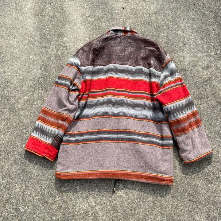 80s vintage France製 COLLAR RUG JACKET 古着