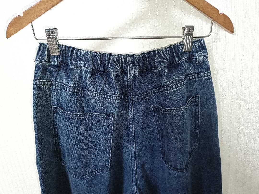 【未使用タグ付】SamansaMos2【オーガニックコットン】デニムバレルパンツ