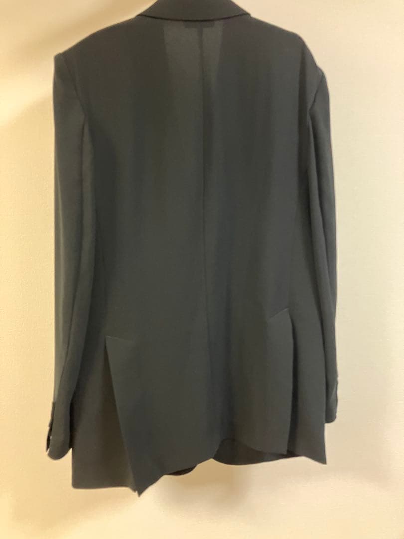 Theory Satin Crepe Straight Blazer 2 黒