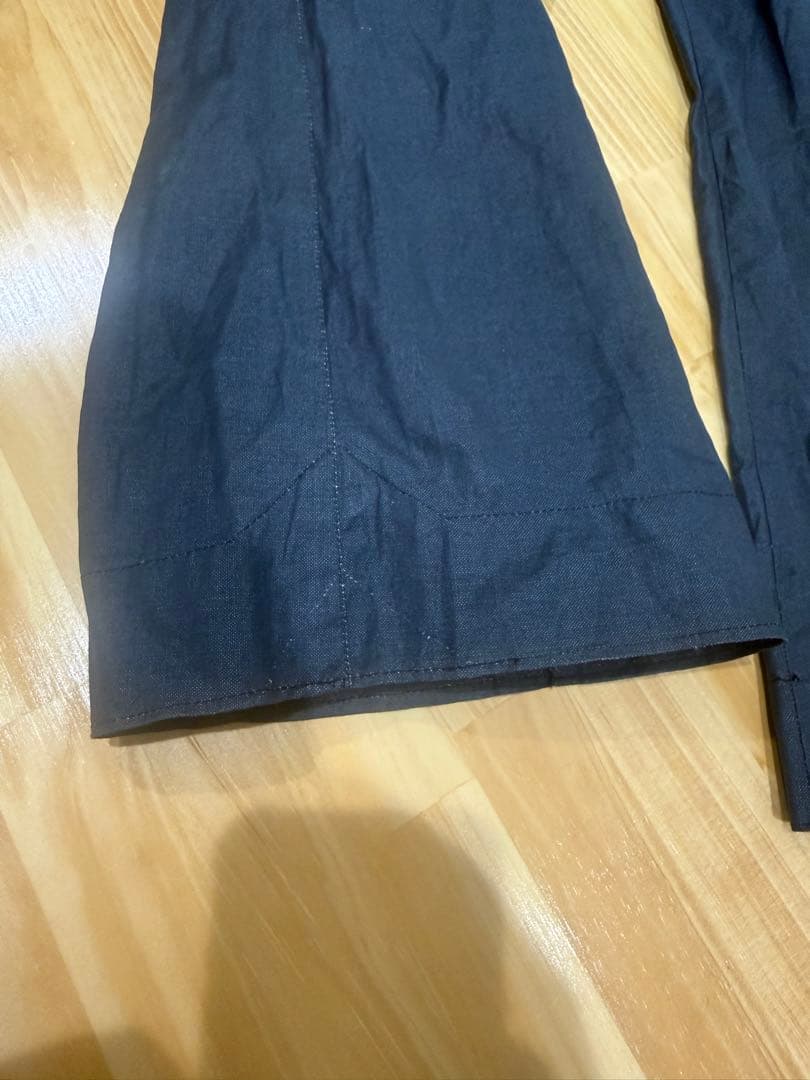 90s YMC セットアップ UK製 リネン混 ネイビー L パンツ32インチ