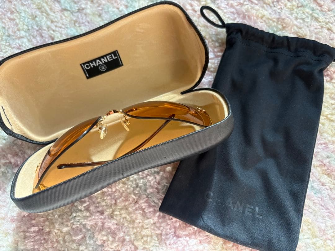 美品✨️【CHANEL リムレス サングラス】4112 ココマーク 中古