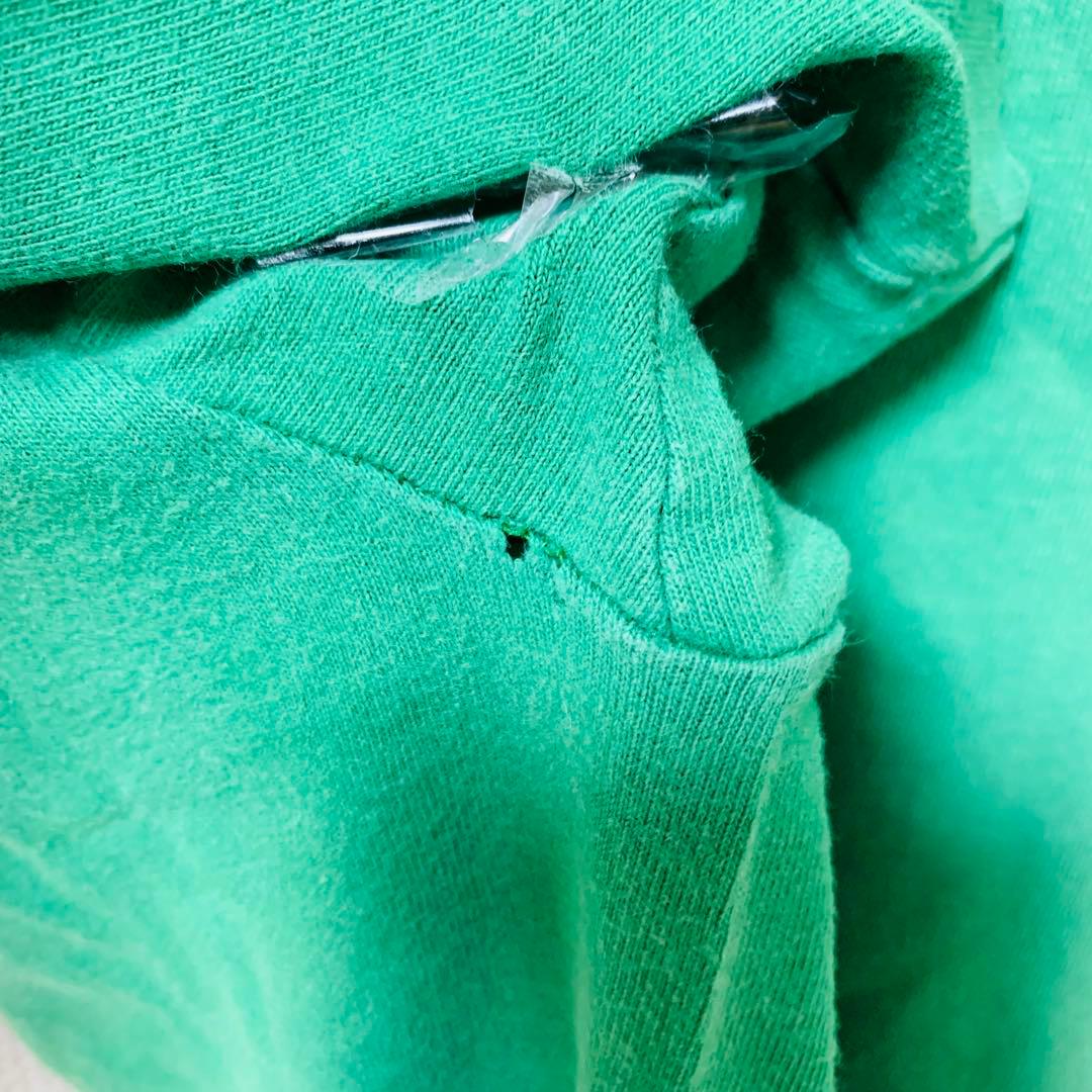 【USA製】OLD STUSSY Tシャツ　Apple パロディ　銀タグ 緑　M