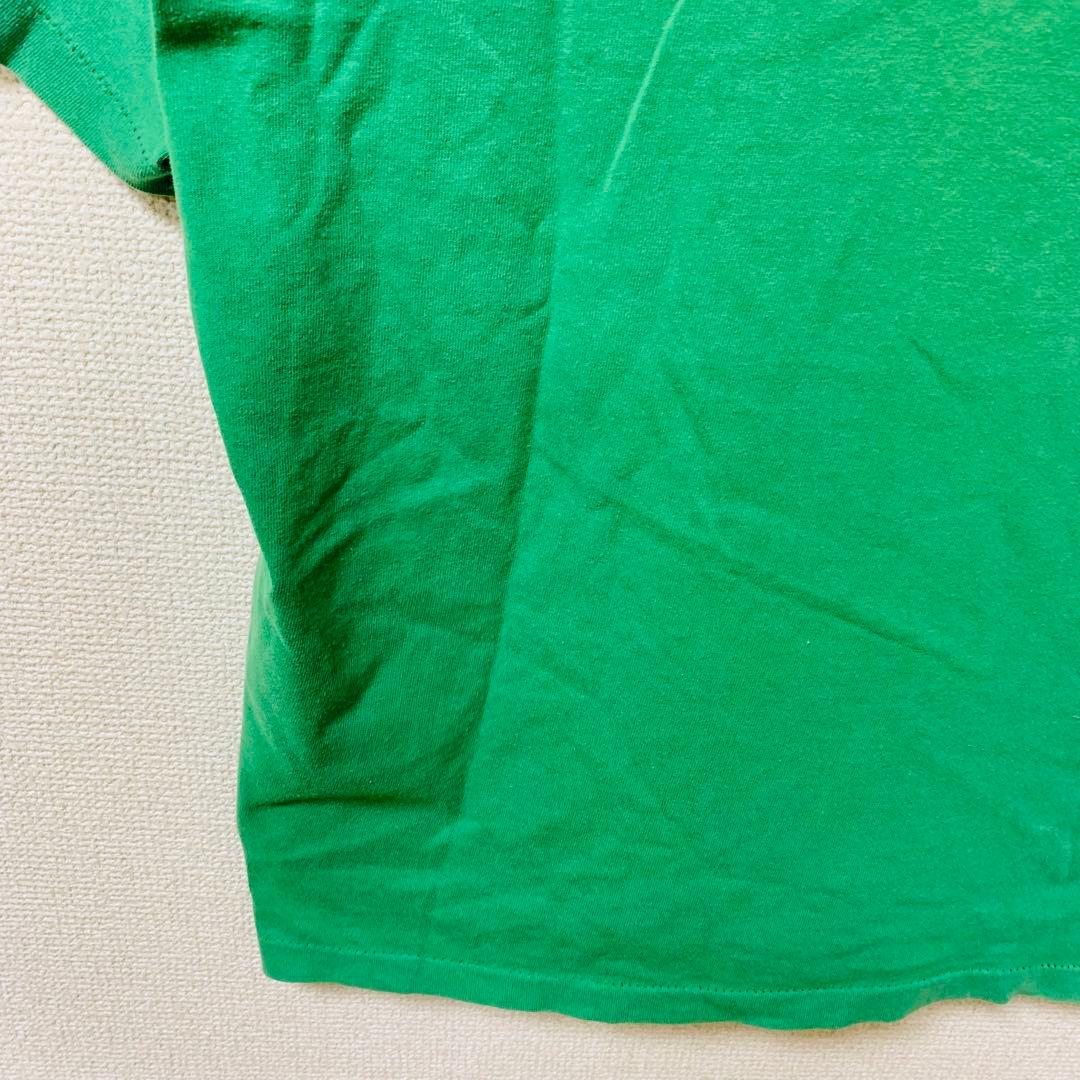 【USA製】OLD STUSSY Tシャツ　Apple パロディ　銀タグ 緑　M