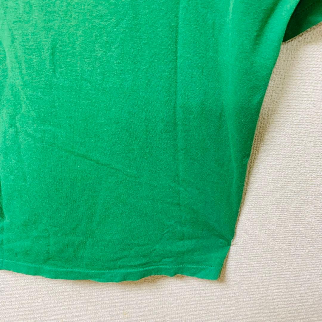 【USA製】OLD STUSSY Tシャツ　Apple パロディ　銀タグ 緑　M