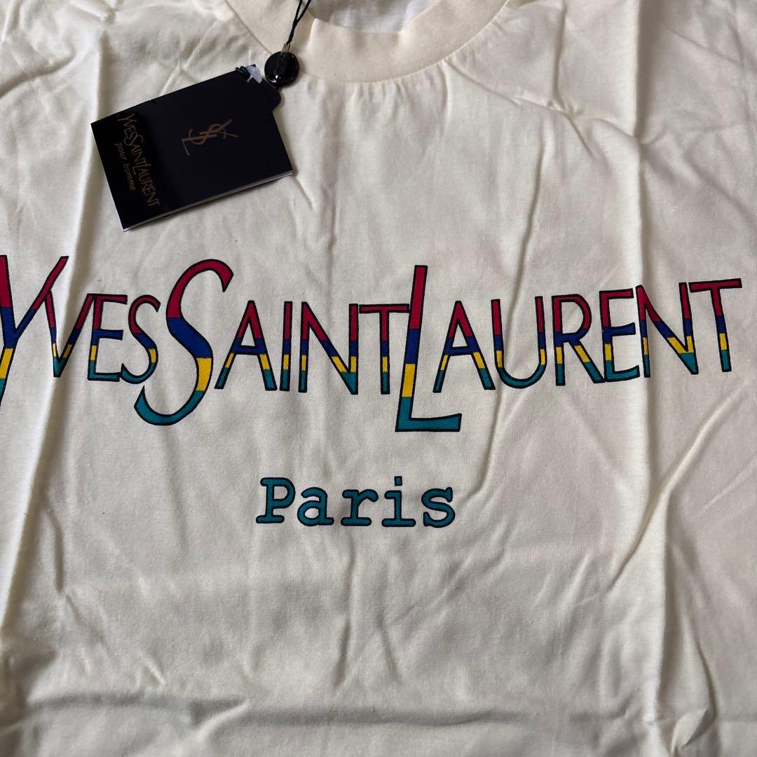 yves saint laurent イブサンローラン 黄色 Tシャツ 新品