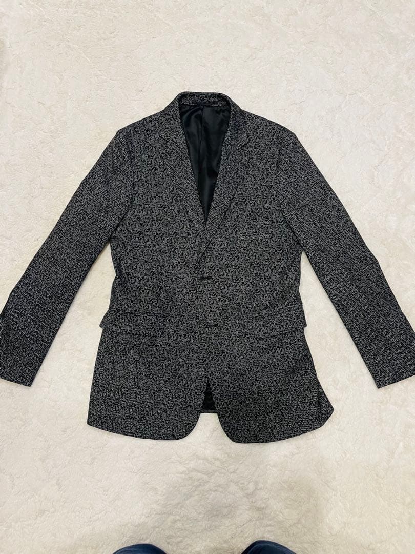 【美品】Theory テーラードジャケット L 大きいサイズ40 ヘリンボーン