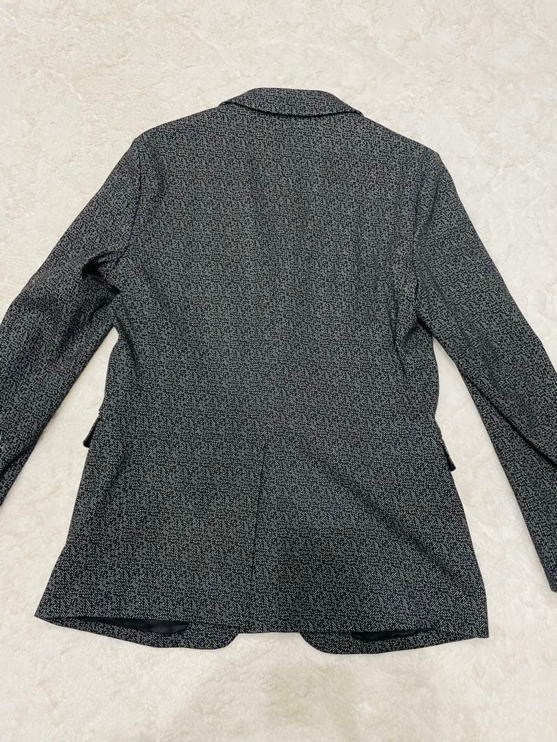 【美品】Theory テーラードジャケット L 大きいサイズ40 ヘリンボーン