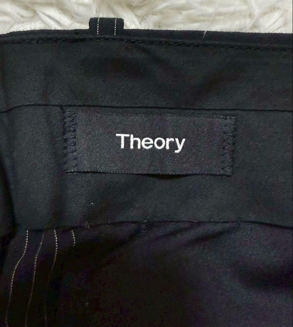 Theory スーツセットアップ　リネン混　ストレッチ　スリムフィット