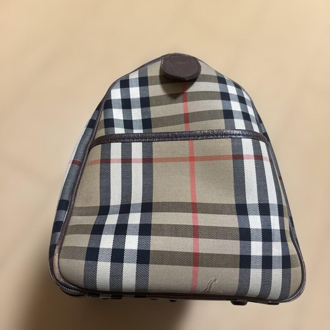 Burberrys ノバチェック　ボストンバッグ　レザー