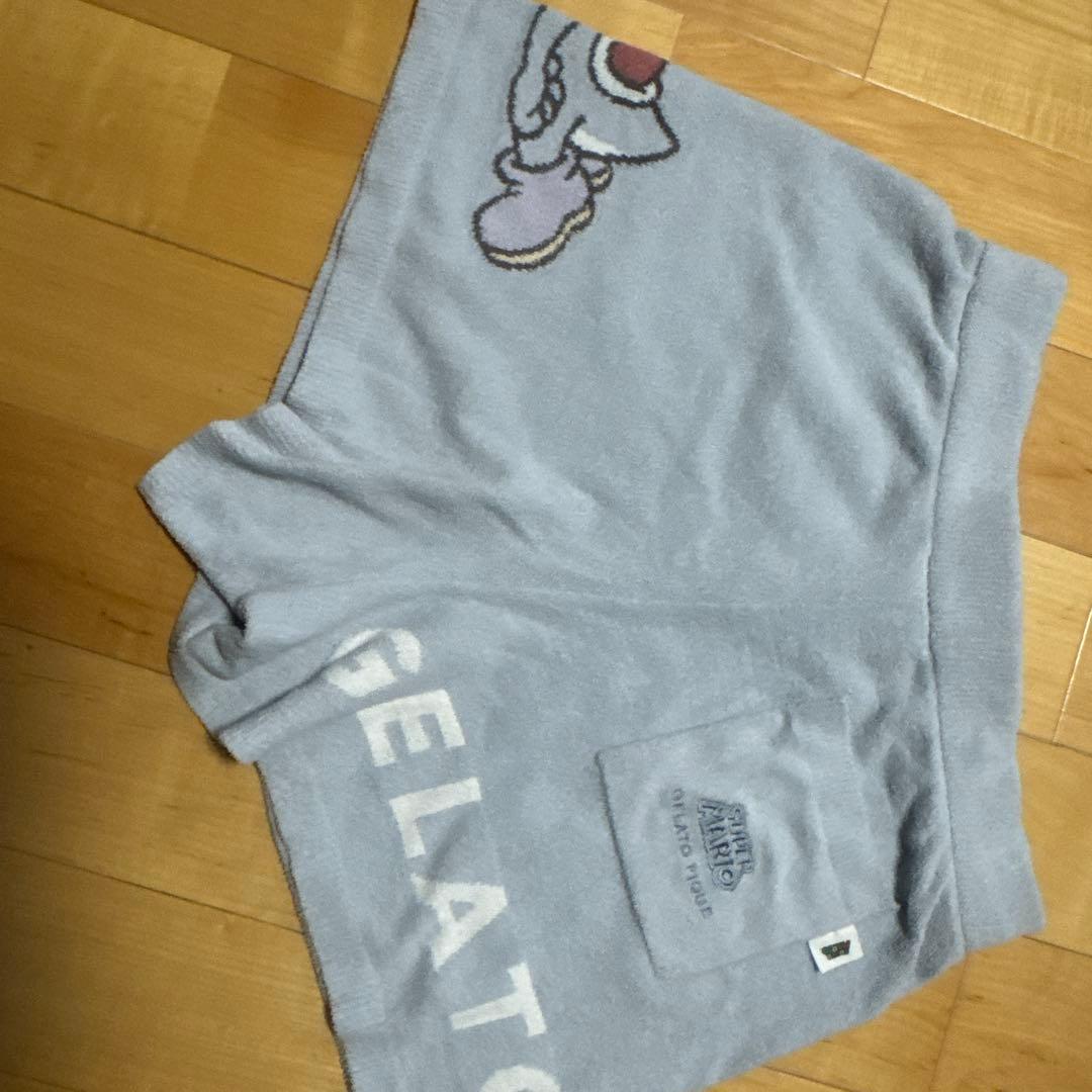ジェラートピケ スーパーマリオコラボ ヨッシー パーカー＆ショートパンツセット