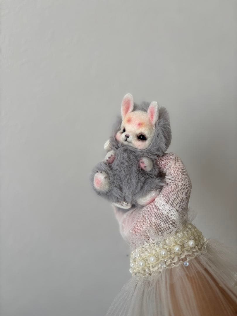 アートドール　No.56うさぎ幻獣　羊毛フェルト