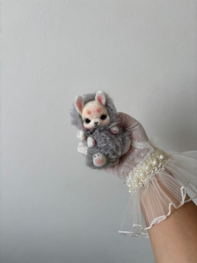 アートドール　No.56うさぎ幻獣　羊毛フェルト