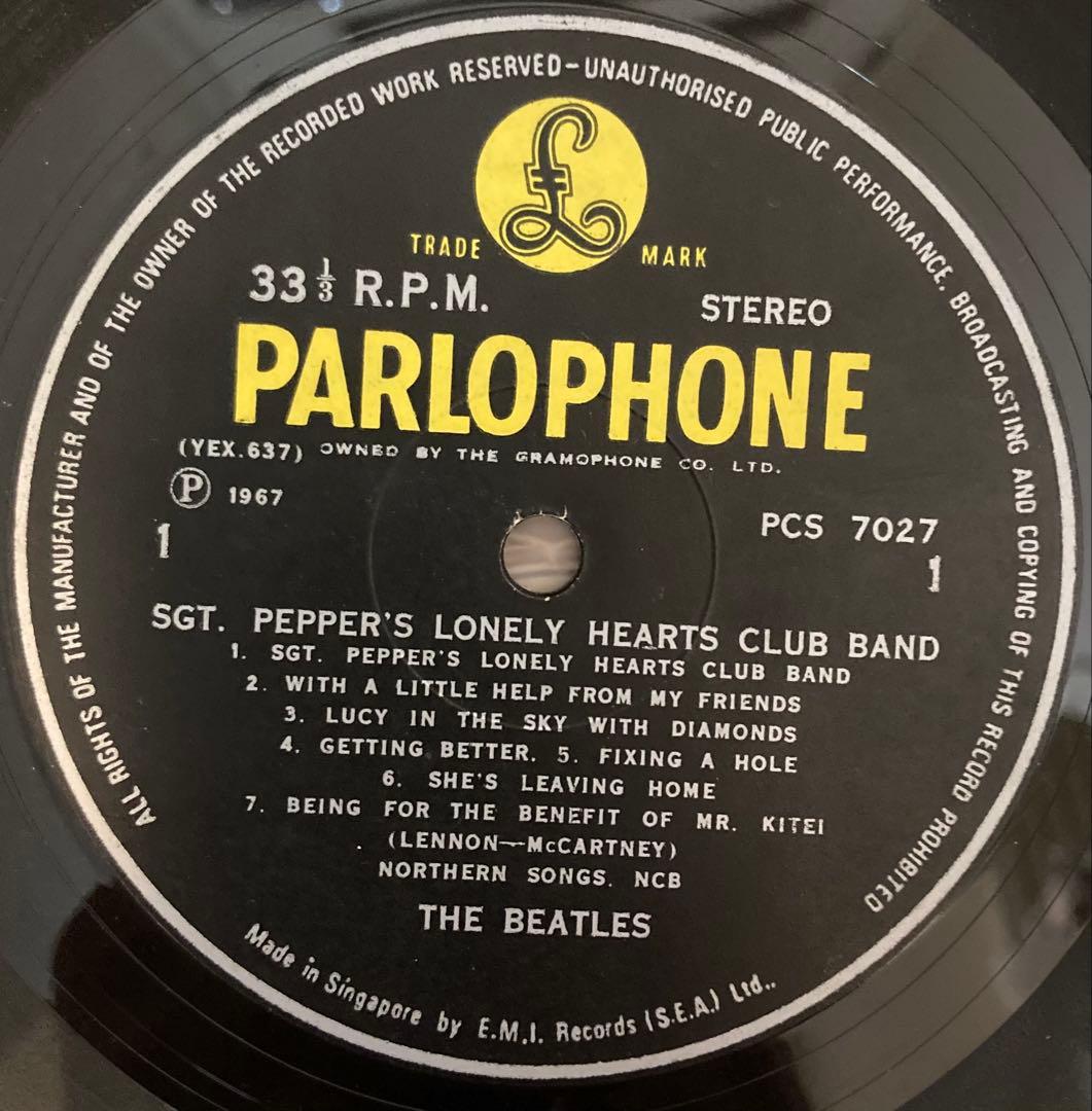 超絶レア美盤シンガポールオリジナルサージェントBeatlesビートルズレコード