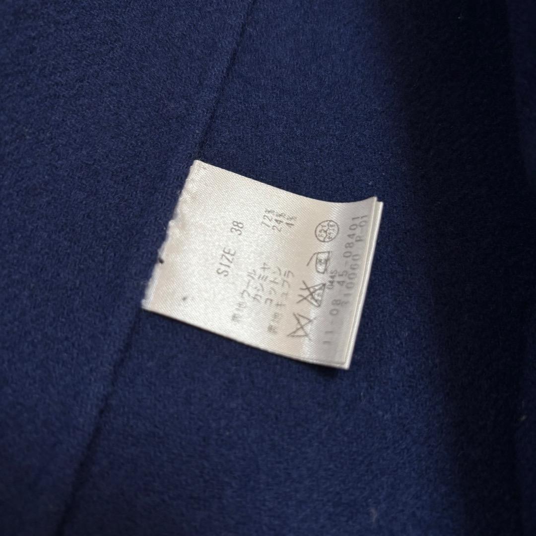 BALLSEY　ボールジィ　カシミヤ混　ノーカラーコート　黒