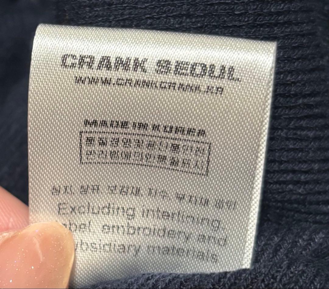 美品♡ CRANK リボンタイドニットカーディガン　ネイビー