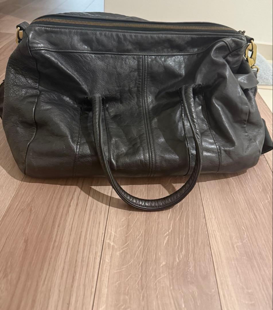 jas M.B. ボストンバッグ　黒　ショルダーつき