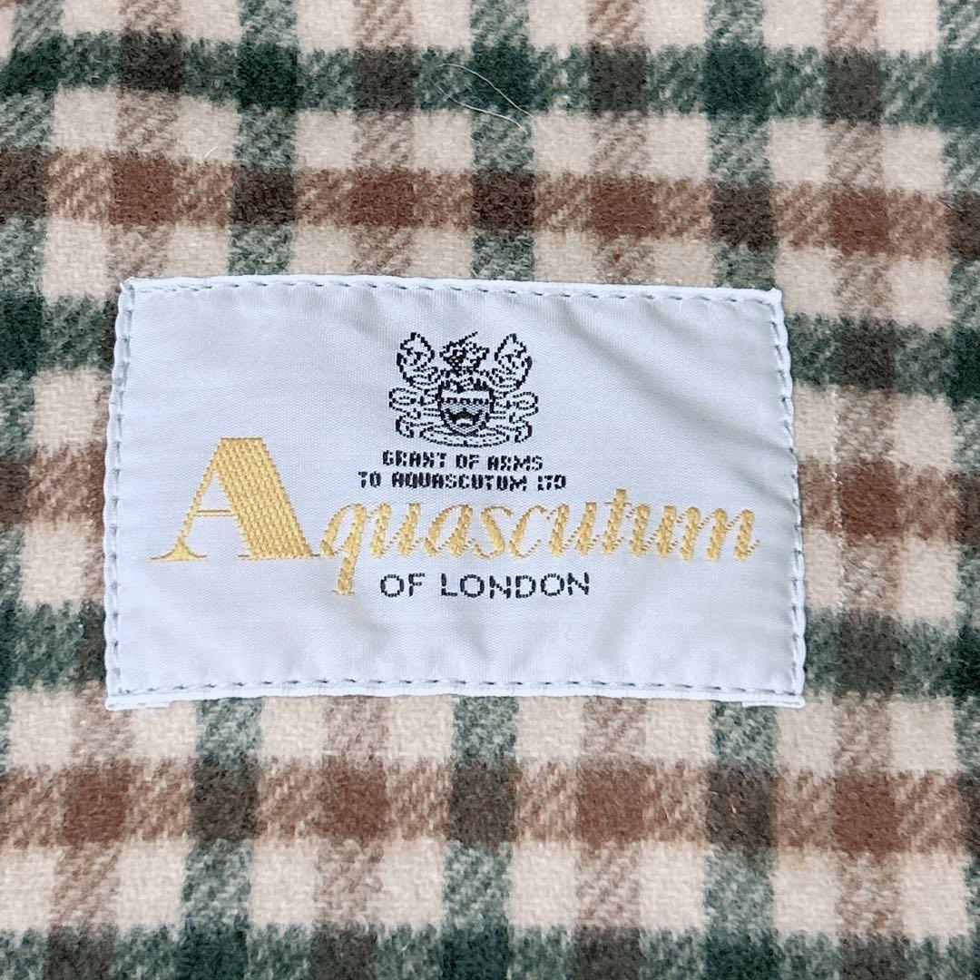 Aquascutum ダッフルコートREG40 英国製ウール ダークグリーン