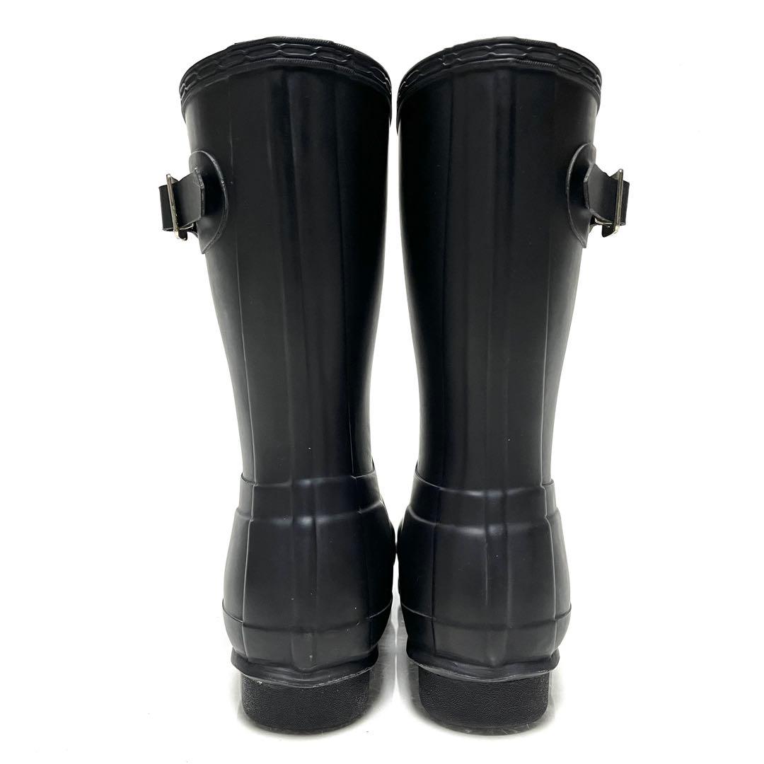 ★HUNTER ハンター★ショートレインブーツ★UK5(24cm)★ブラック★