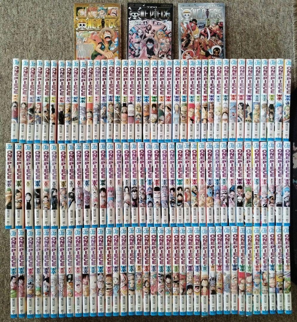 ONE PIECE ワンピース 1〜111巻 既刊全巻セット 関連本3冊付き