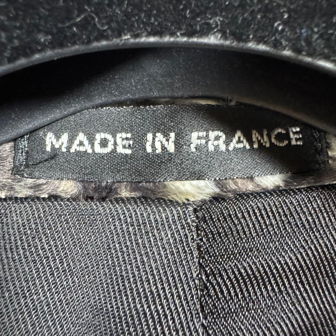 ブレーメン　フランス製　アニエスベーオム　総柄　パイルジャケット　ドット柄