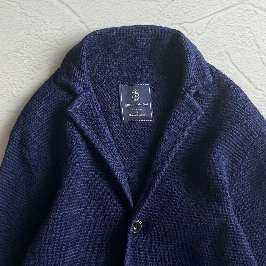 【美品】J.プレス アンカージャケット ウール ネイビー ブレザー Mサイズ