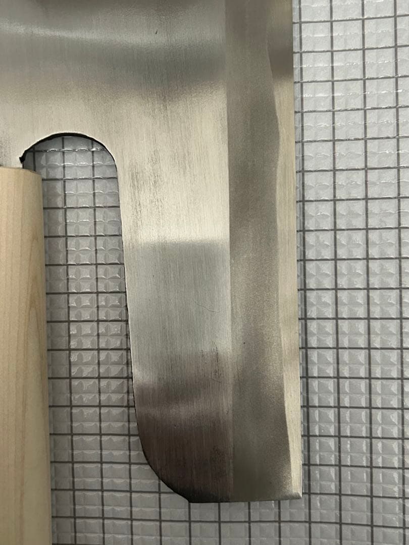 蕎麦切包丁 240mm 朴丸柄ハンドル 麺切包丁 そば切り 包丁