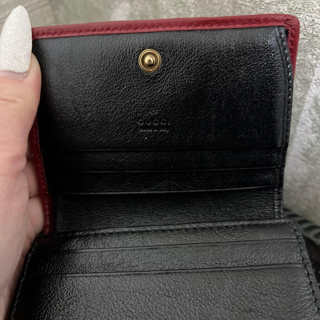 GGマーモント レザー 二つ折り 財布