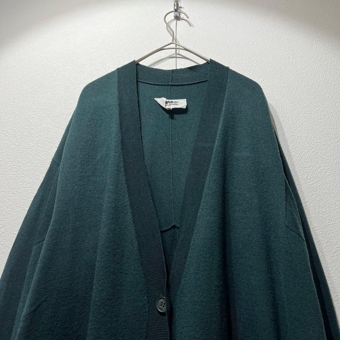 希少 美品 MM6 アンサンブル 上質 ウール ニット ロングカーディガン