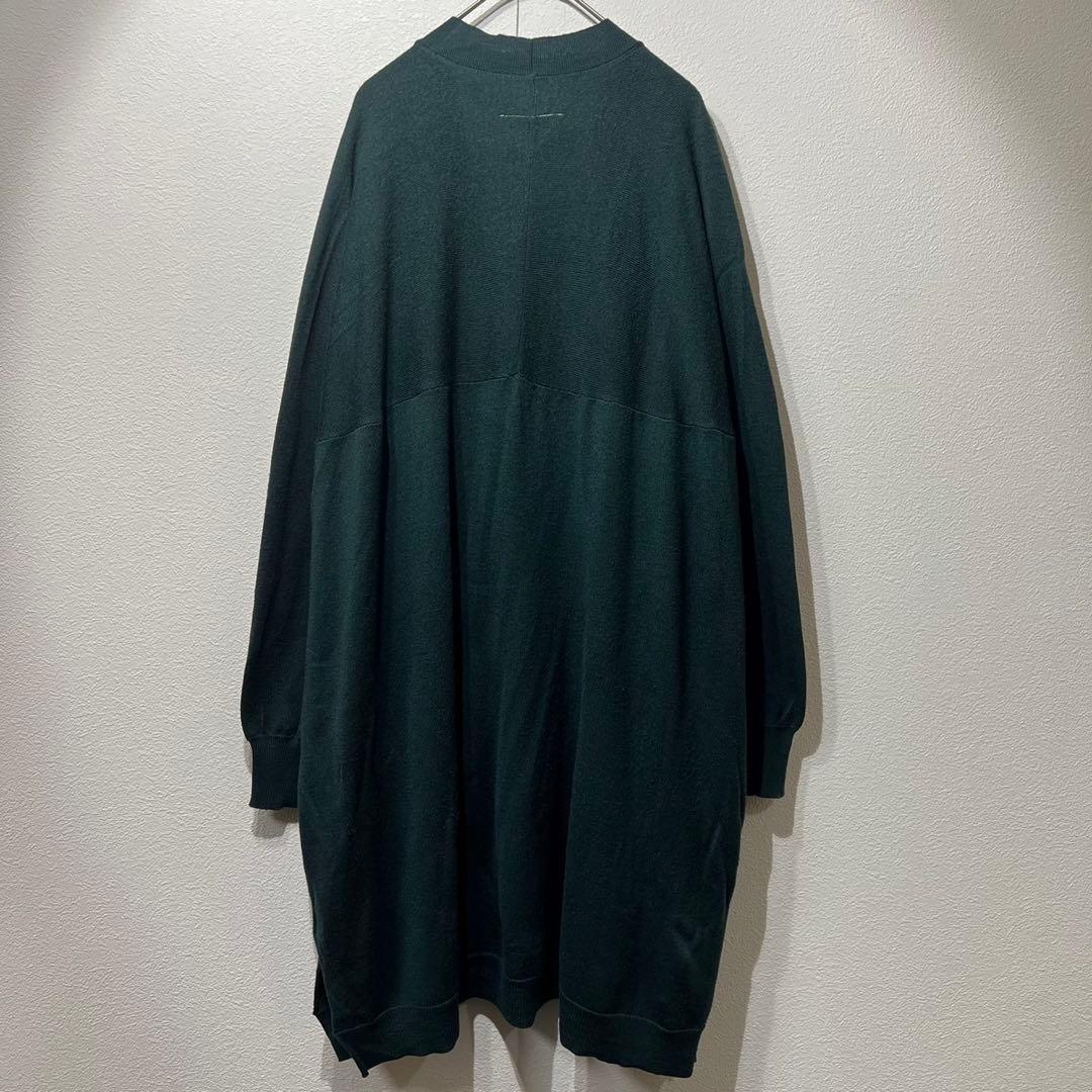 希少 美品 MM6 アンサンブル 上質 ウール ニット ロングカーディガン