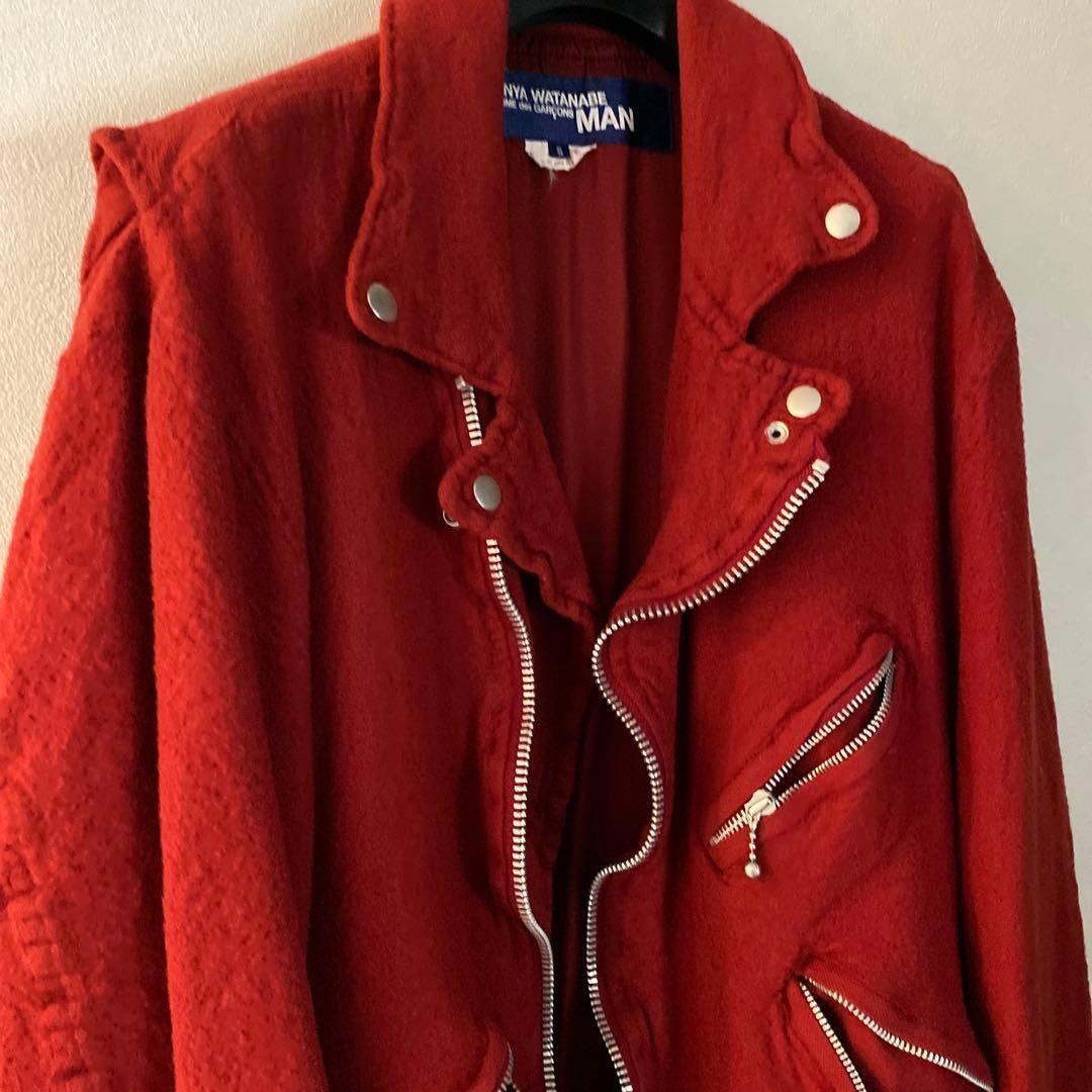 L*L様 コムデギャルソン JUNYA WATANABE ウール縮絨 ライダース