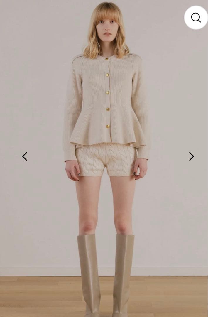 THE TOÉ Rosen Peplum Cardigan S