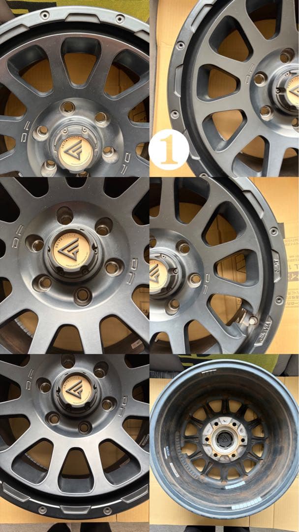デルタフォース オーバル マットブラック　4本セット　値下げ可能　6穴