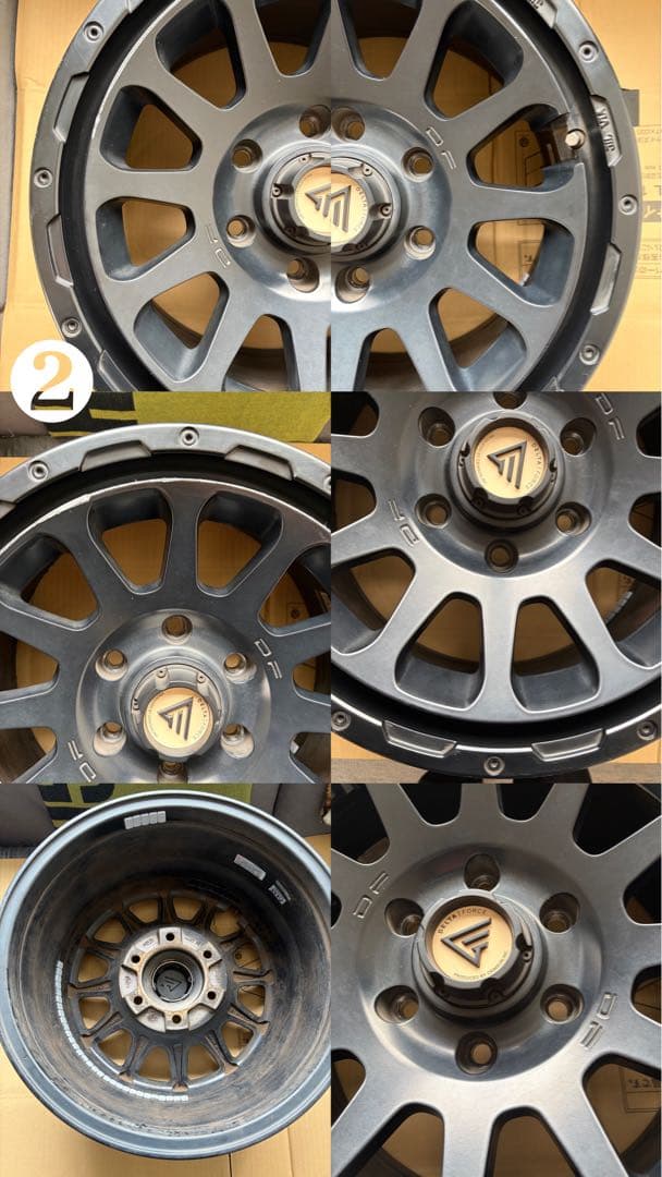 デルタフォース オーバル マットブラック　4本セット　値下げ可能　6穴