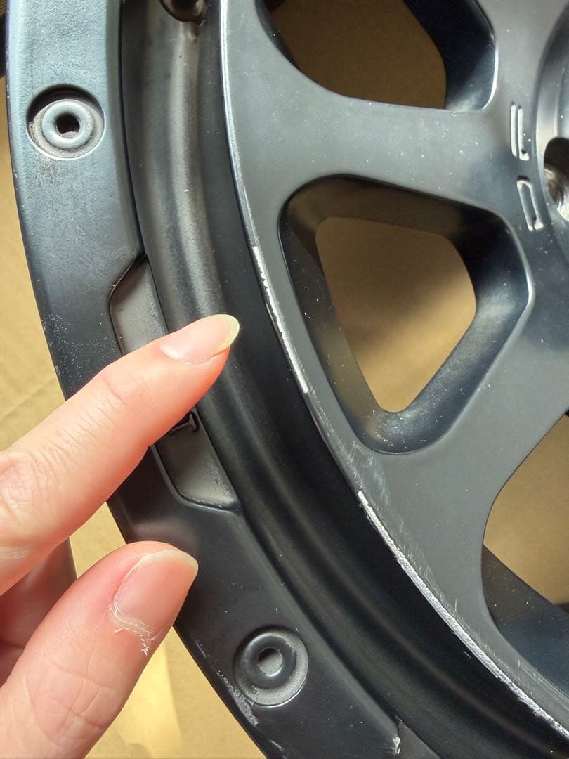 デルタフォース オーバル マットブラック　4本セット　値下げ可能　6穴