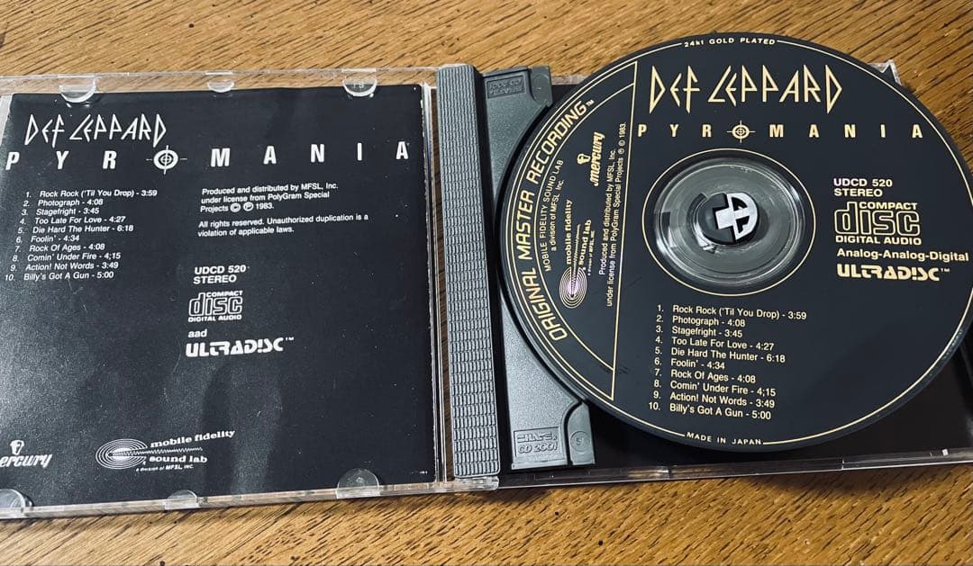 洋楽 Def Leppard Pyromania MFSL CD