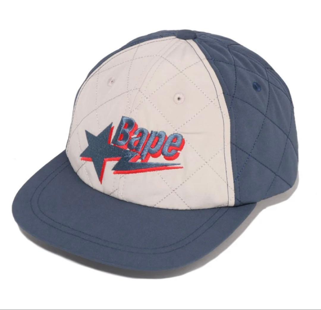 BAPE STA LOGO QUILTING CAP かつきくん着用