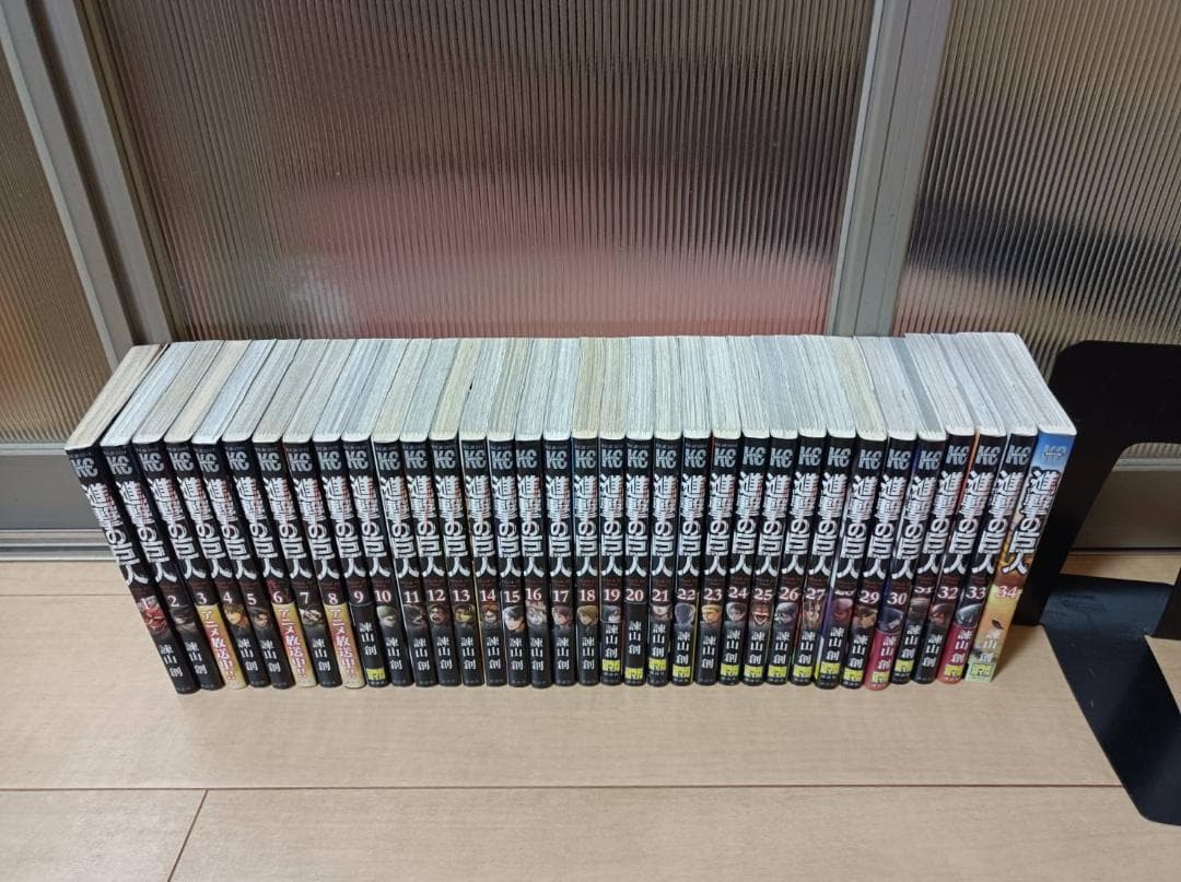 超絶美品 帯付き 進撃の巨人 初版 全巻 全巻セット 全３４巻 フィルムコミック