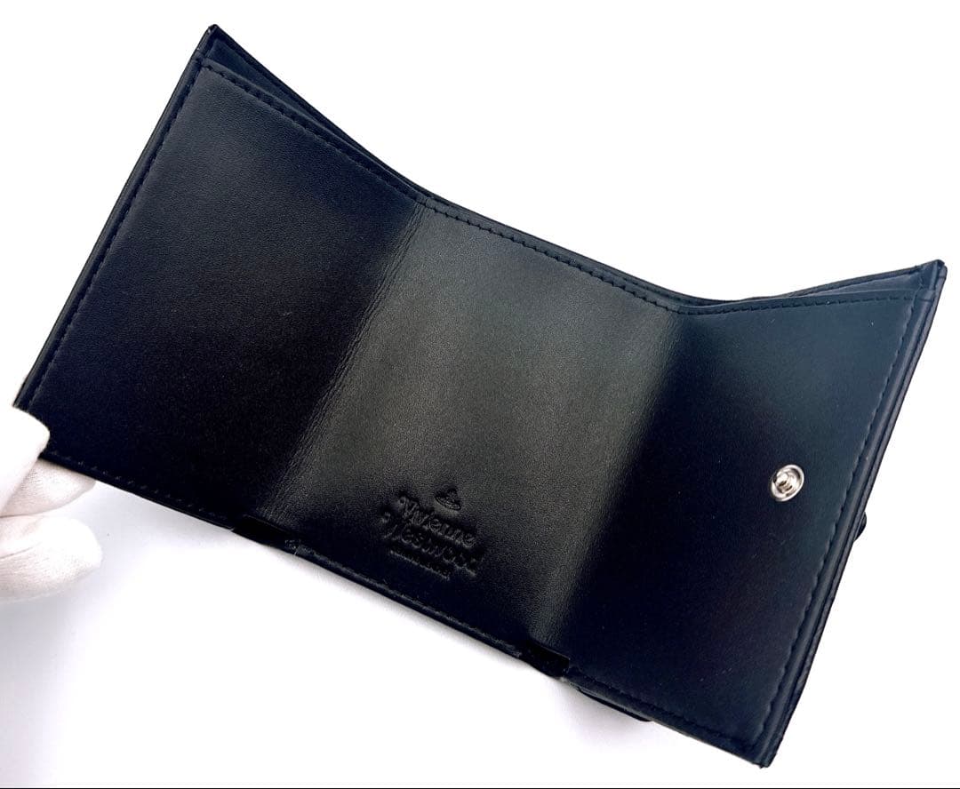 【新品✦最強】Vivienne Westwood ミニ財布 型押し 黒 超人気