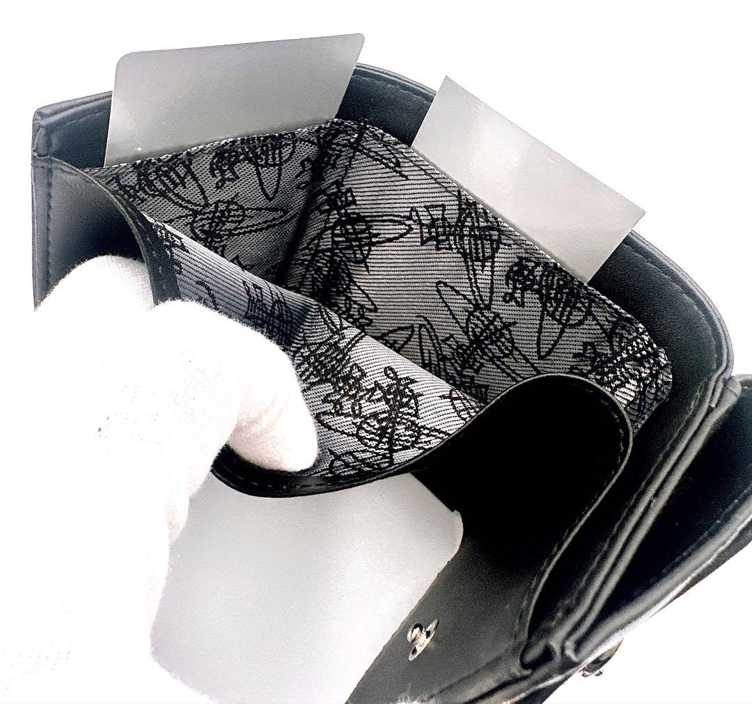 【新品✦最強】Vivienne Westwood ミニ財布 型押し 黒 超人気