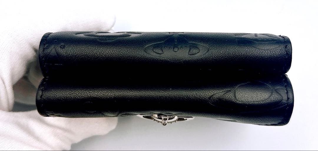 【新品✦最強】Vivienne Westwood ミニ財布 型押し 黒 超人気