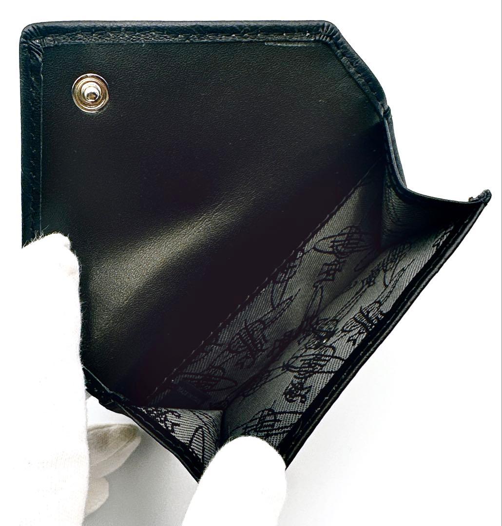 【新品✦最強】Vivienne Westwood ミニ財布 型押し 黒 超人気