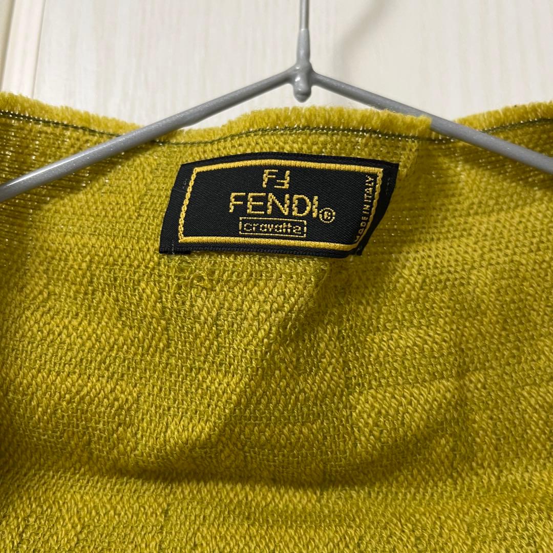 FENDI フェンディ マフラー ストール グリーン系