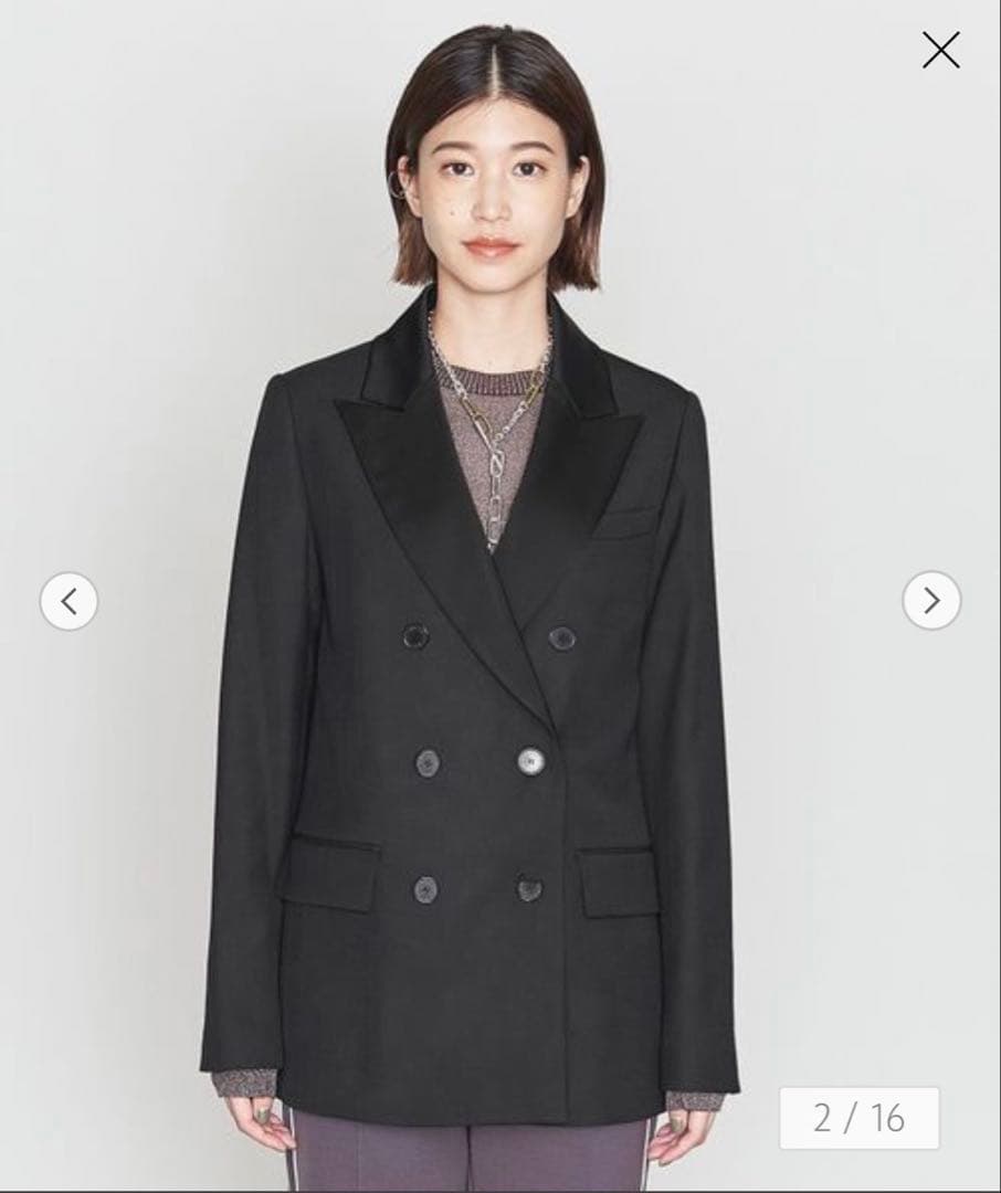 ＜ASTRAET＞PE/W ドビー ピークドラペル 6ボタン ジャケット