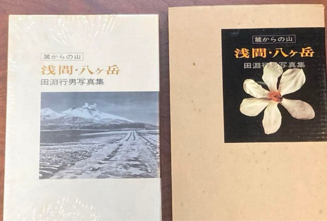 【初版本】田淵行男 浅間・八ヶ岳 麓からの山 写真集 山岳写真家 ハードカバー